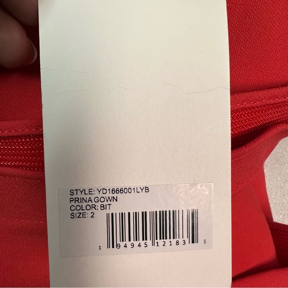 Likely Women’s Elegant Red Evening Prina Gown Dress Size 2 - Picture 10 of 10